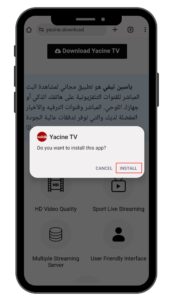 Install Yacine TV APK